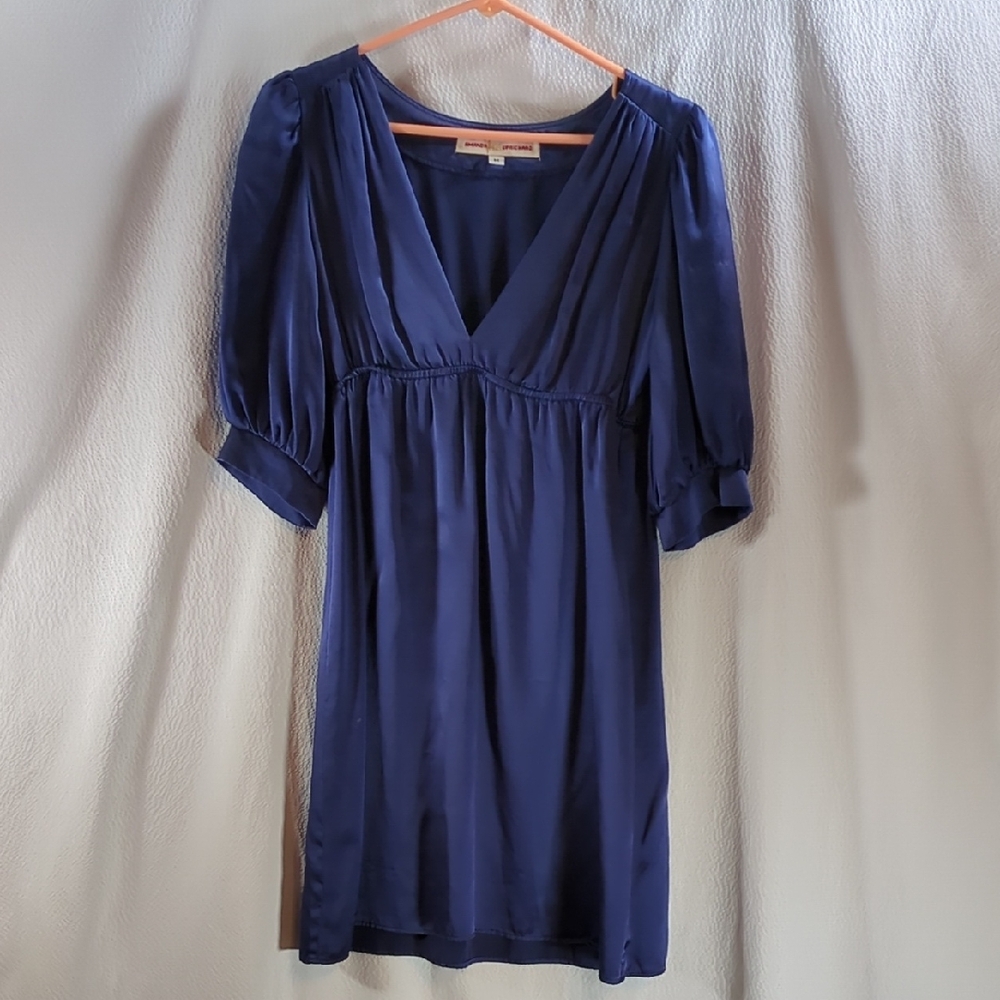 Amanda Uprichard Elegant Blue Silk Dress